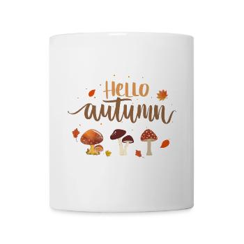 Hello Autumn Pilze - Tasse - Weiß - Vorne
