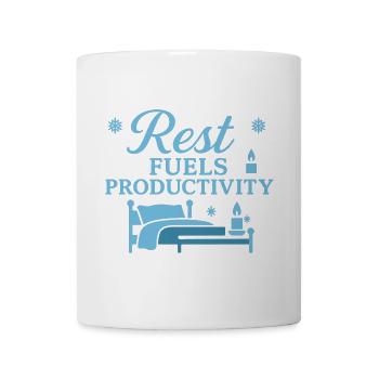 Ruhe stärkt Produktivität - Tasse - Weiß - Vorne