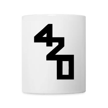 420 Klassenzeichen - Tasse - Weiß - Vorne