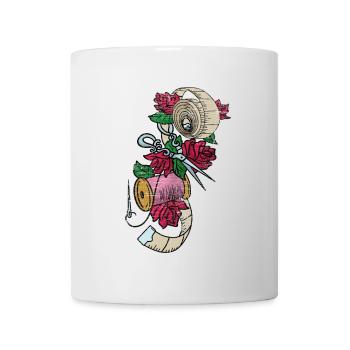 Flinke Näherin Kleiderwerkstatt - Tasse - Weiß - Vorne