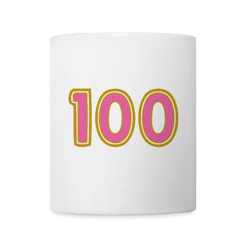 100. 100 ANS. 100e ANNIVERSAIRE. ANNIVERSAIRE 100 - Mug blanc - blanc - Devant