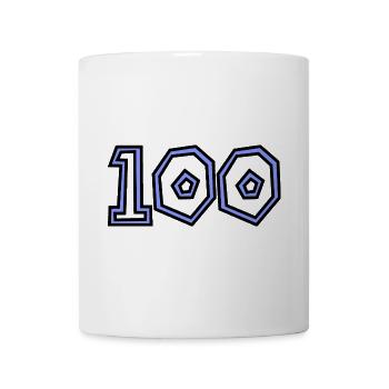 100. 100 YEARS. 100th ANNIVERSARY. 100 BIRTHDAY - Mug - white - Front