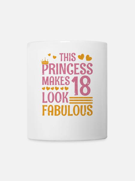 18.Geburtstag Königin 18 Jahre Achtzehn - Tasse - Weiß