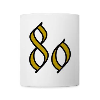 80. 80 ANS. 80e ANNIVERSAIRE. ANNIVERSAIRE 80 ANS. - Mug blanc - blanc - Devant