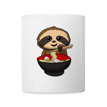 Ramen Faultier Otaku - Tasse - Weiß - Vorne