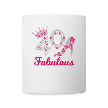 Fabulous 40 Queen 40.Geburtstag Königin Vierzig - Tasse - Weiß - Vorne