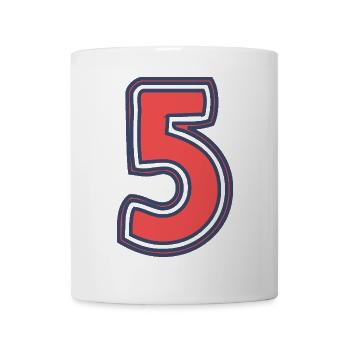 5. 5 YEARS. 5th ANNIVERSARY. 5 YEAR ANNIVERSARY - Mug - white - Front