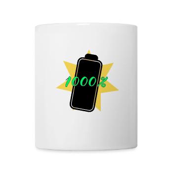 1000% energy - Mug - white - Front