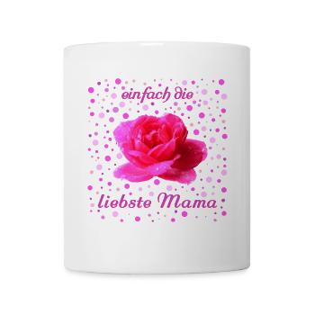 liebste Mama Rose - Tasse - Weiß - Vorne