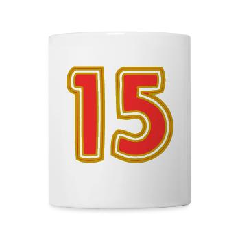 15. 15 ANS. 15e ANNIVERSAIRE. ANNIVERSAIRE 15 ANS. - Mug blanc - blanc - Devant