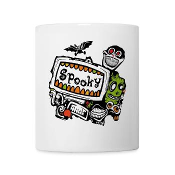 Spooky Monster Halloween - Tasse - Weiß - Vorne