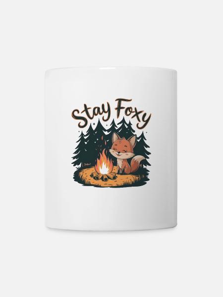 Bleib fuchsig - Tasse - Weiß