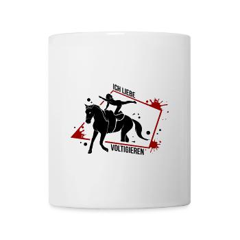 Voltigieren Kunstreiten Kunstreiterin Reitverein - Tasse - Weiß - Vorne