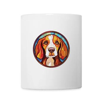 Bosnischer grobhaariger Jagdhund Hunderasse Aquarell - Tasse - Weiß - Vorne