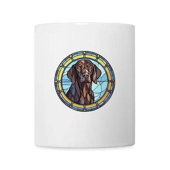 Friesische Vorstehhunderasse Buntglas Bunt - Tasse - Weiß - Vorne