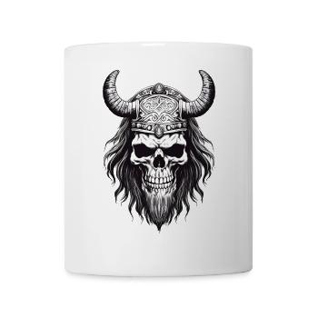 Mystischer Draugr Wikinger Schädel - Tasse - Weiß - Vorne