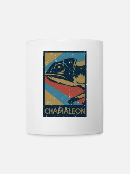 Farbwechselndes Chamäleon Madagaskar - Tasse - Weiß