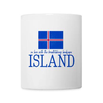 Island Iceland - Tasse - Weiß - Vorne