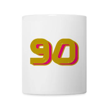 90. 90 JAHRE. 90-JÄHRIGES JUBILÄUM. 90-JÄHRIGES JUBILÄUM. - Tasse - Weiß - Vorne