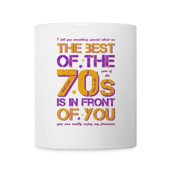 70s die Siebziger Jahre 70's - Tasse - Weiß - Vorne