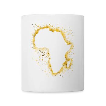 Afrika kontinent - Tasse - Weiß - Vorne