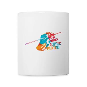 Schwungvoller Polygon Porträtmaler - Tasse - Weiß - Vorne