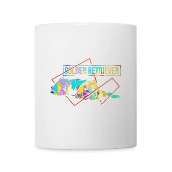 Froher Golden Retriever Apportierhund - Tasse - Weiß - Vorne