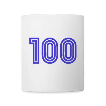100. 100 YEARS. 100th ANNIVERSARY. BIRTHDAY 100 - Mug - white - Front