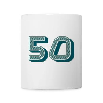 50. 50 YEARS. 50th ANNIVERSARY. 50TH ANNIVERSARY. - Mug - white - Front