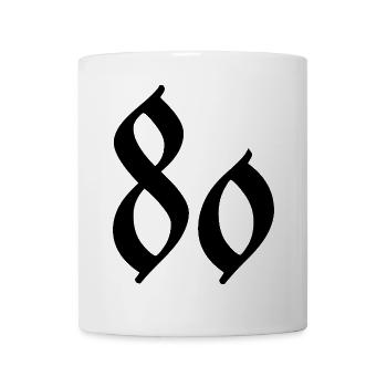 80. 80 ANS. 80e ANNIVERSAIRE. ANNIVERSAIRE 80 ANS. - Mug blanc - blanc - Devant