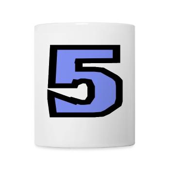 5. 5 JAHRE. 5-JÄHRIGES JUBILÄUM. 5-JÄHRIGES JUBILÄUM. 5. - Tasse - Weiß - Vorne