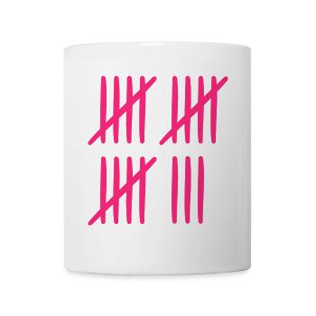 18. Geburtstag Strichliste - Tasse - Weiß - Vorne