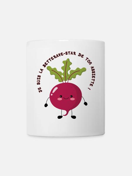 Ich bin der Star der Roten Bete auf deinem Teller! - Tasse - Weiß