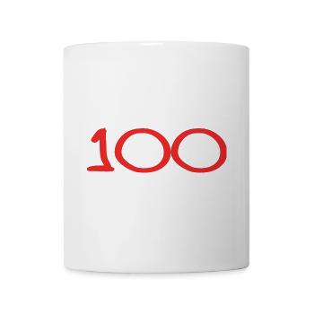 100. 100 JAHRE. 100-JÄHRIGES JUBILÄUM. 100. GEBURTSTAG - Tasse - Weiß - Vorne