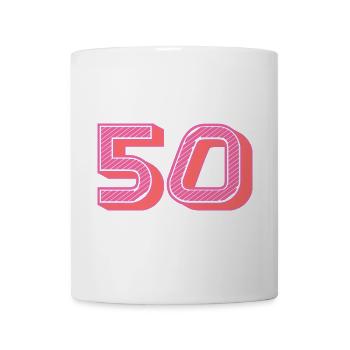 50. 50 YEARS. 50th ANNIVERSARY. 50TH ANNIVERSARY. - Mug - white - Front