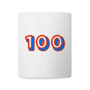 100. 100 JAHRE. 100-JÄHRIGES JUBILÄUM. 100. GEBURTSTAG - Tasse - Weiß - Vorne