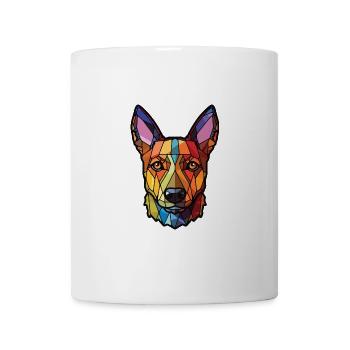 Lancashire Heeler Ormskirk Terrier Hund Aquarell - Tasse - Weiß - Vorne