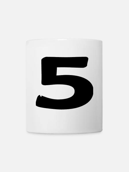 5. 5 JAHRE. 5-JÄHRIGES JUBILÄUM. 5-JÄHRIGES JUBILÄUM. 5. - Tasse - Weiß