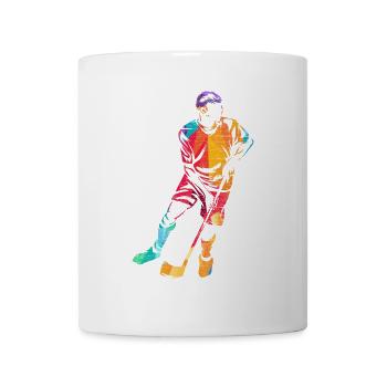 Pfeilschneller Floorball Angreifer - Tasse - Weiß - Vorne