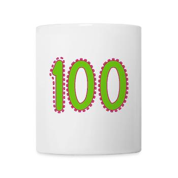100. 100 YEARS. 100th ANNIVERSARY. BIRTHDAY 100 - Mug - white - Front