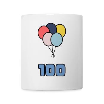 100. 100 JAHRE. 100-JÄHRIGES JUBILÄUM. 100. GEBURTSTAG - Tasse - Weiß - Vorne