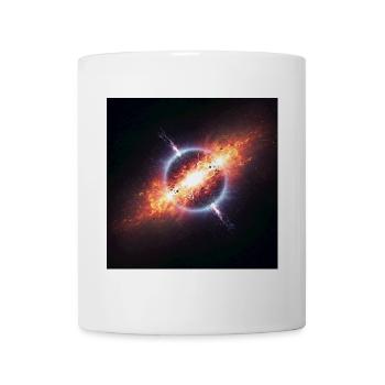 Kosmischer Orbit Kunstdruck - Tasse - Weiß - Vorne
