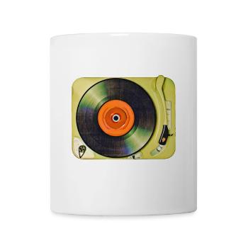 Plattenspieler - Tasse - Weiß - Vorne