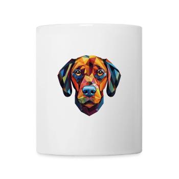 Plott Hunderasse Bunte Aquarell-Illustration - Tasse - Weiß - Vorne