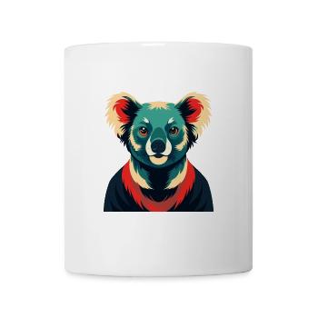 Koala Cartoon Figur Buntes Haustier Tier - Tasse - Weiß - Vorne