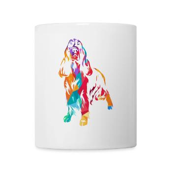 Wachsamer Springer Spaniel Jagdeinsatz - Tasse - Weiß - Vorne