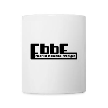 Ebbe - Meer ist manchmal weniger - Tasse - Weiß - Vorne