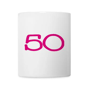 50. 50 JAHRE. 50-JÄHRIGES JUBILÄUM. 50-JÄHRIGES JUBILÄUM. - Tasse - Weiß - Vorne