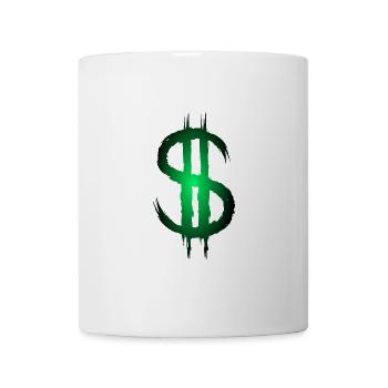 Dollarzeichen Dollar Geld Symbol - Tasse - Weiß - Vorne