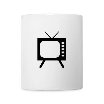 Fernseher Symbol - Tasse - Weiß - Vorne